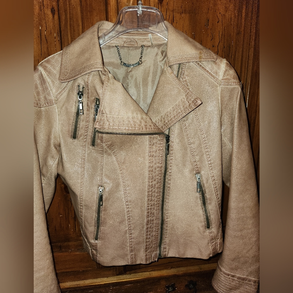 Paparazzi motorbike vegan jacket size small - Picture 3 of 7